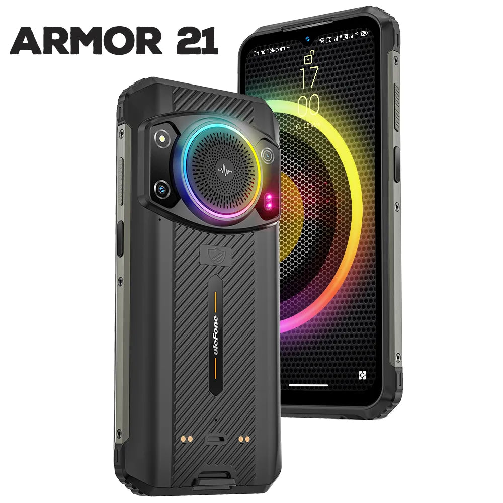 Ulefone Armor 21 Rugged Smartphone Mtk Helio G99 16gb+256gb Android 13 Cell  Phone, 6.58fhd+, 9600mah, 64mp+24mp Night Vision Camera